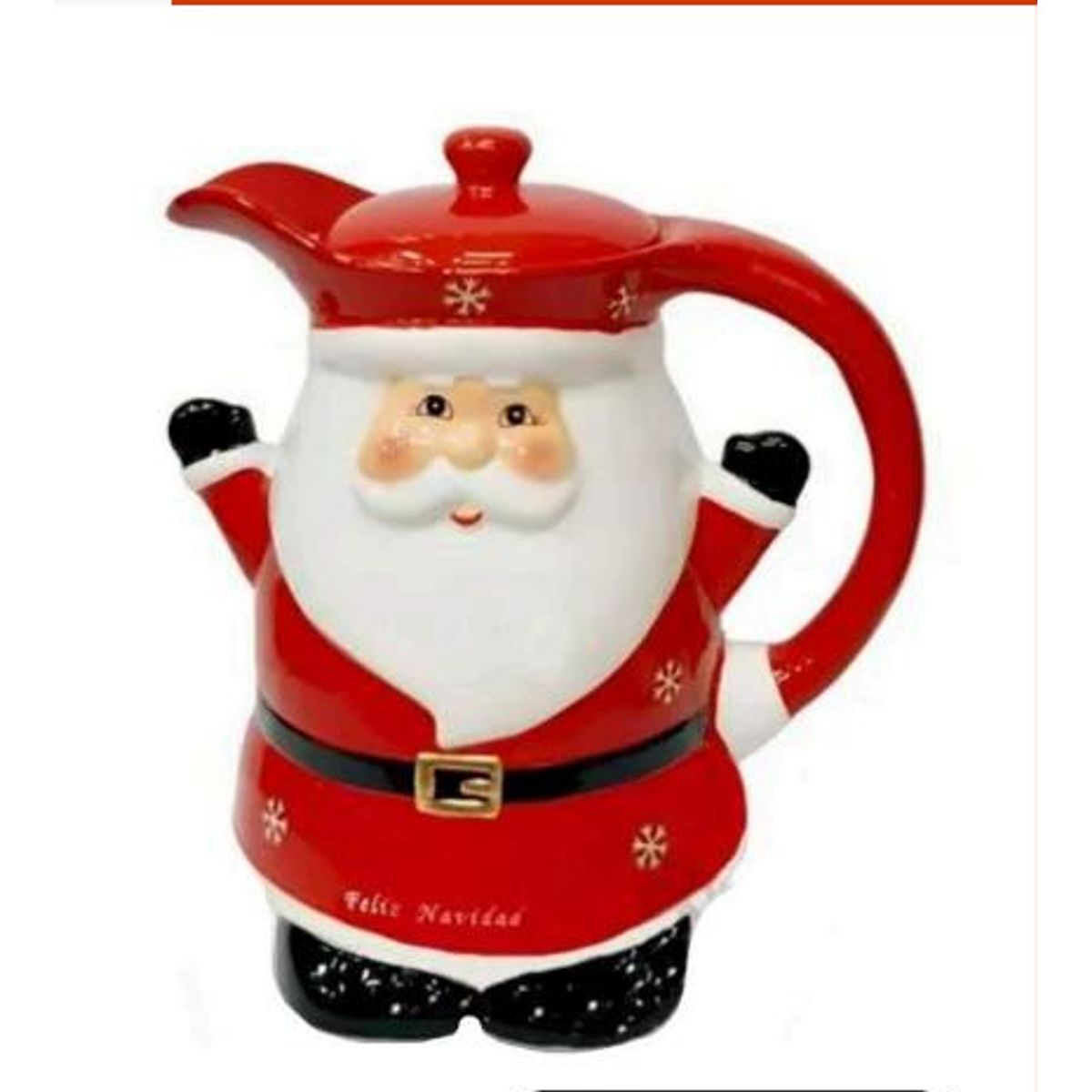 GENERICO - Jarra Navideña Ideal para Bebidas Calientes de Papa Noel