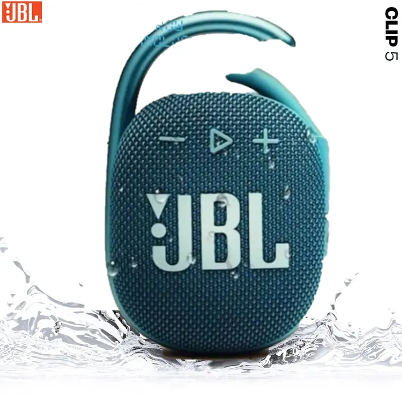 JBL - JBL CLIP 5 Parlante Azul Portatil Acuatico IP67 Extra Bass