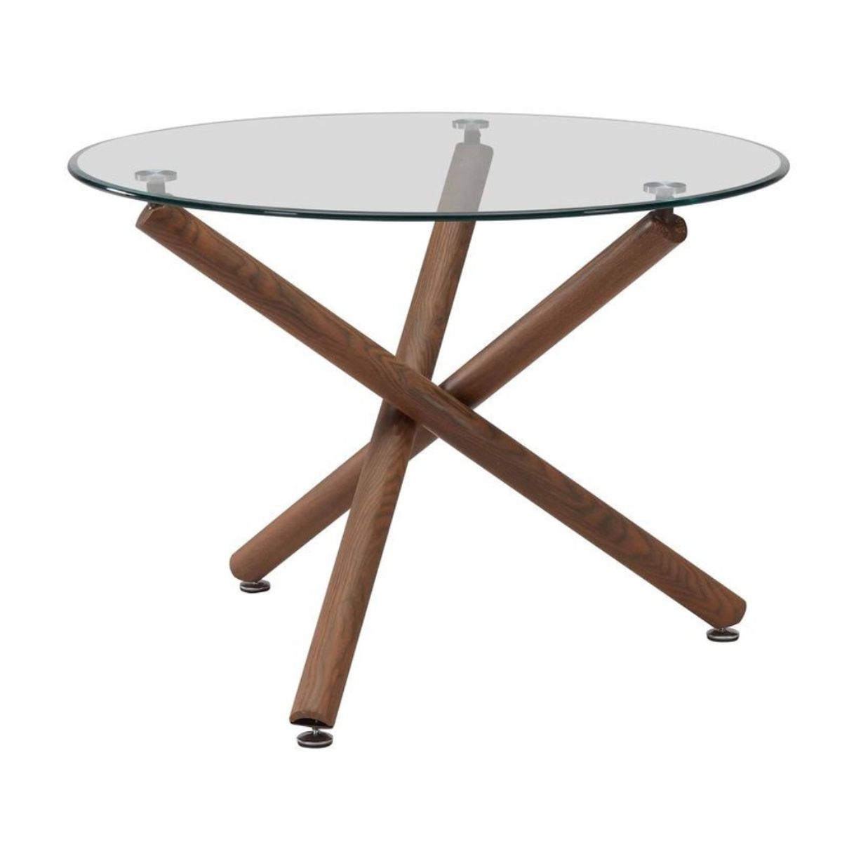 HOGAR & SPACIOS - HYS COMEDOR 4 SILLAS KITIZ GRIS CLARO