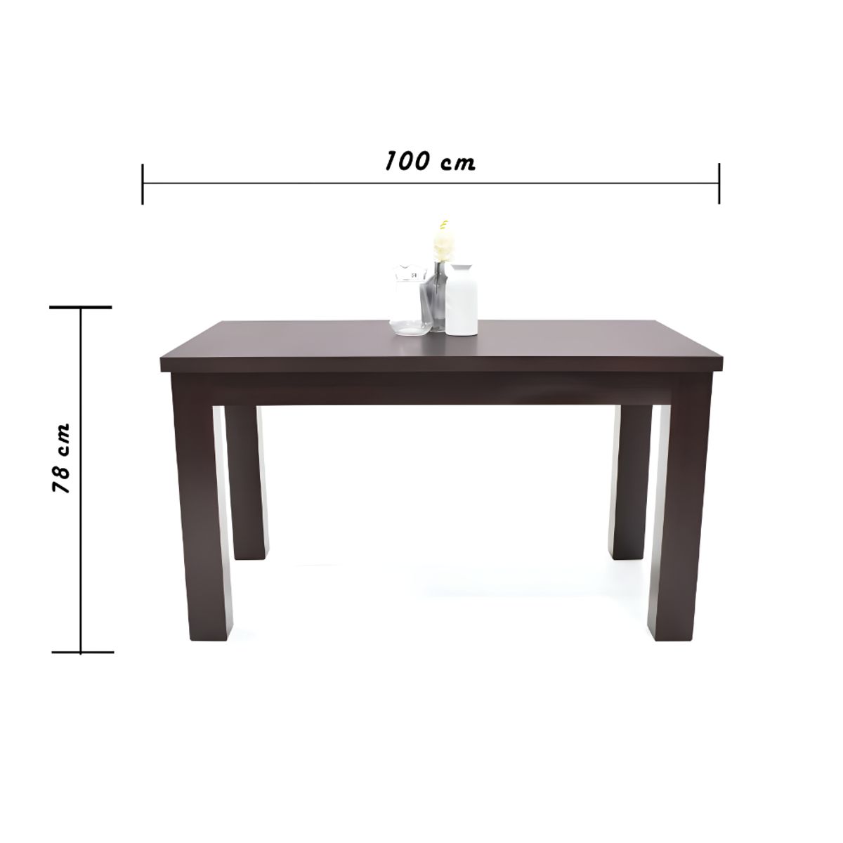 HOGAR & SPACIOS - HYS COMEDOR PARA 8 SILLAS SUMMER MARRON OSCURO