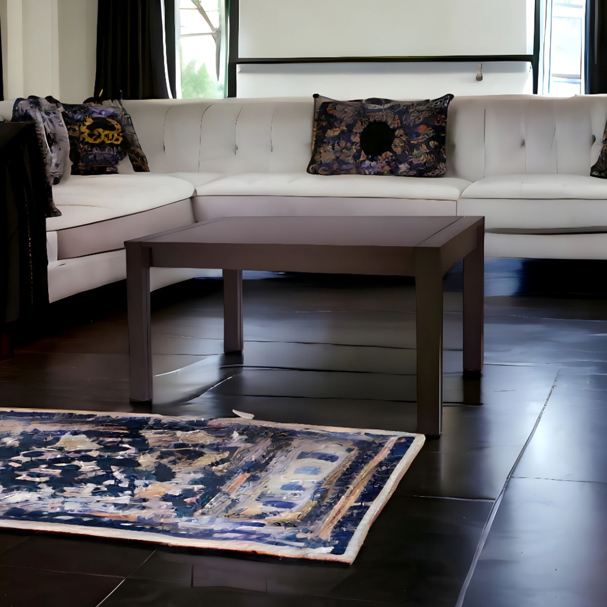 HOGAR & SPACIOS - HYS COMEDOR PARA 8 SILLAS SUMMER MARRON OSCURO