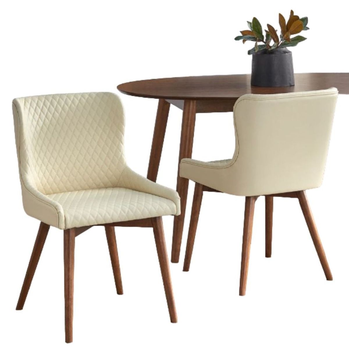 HOGAR & SPACIOS - HYS COMEDOR 4 SILLAS BETTY BEIGE