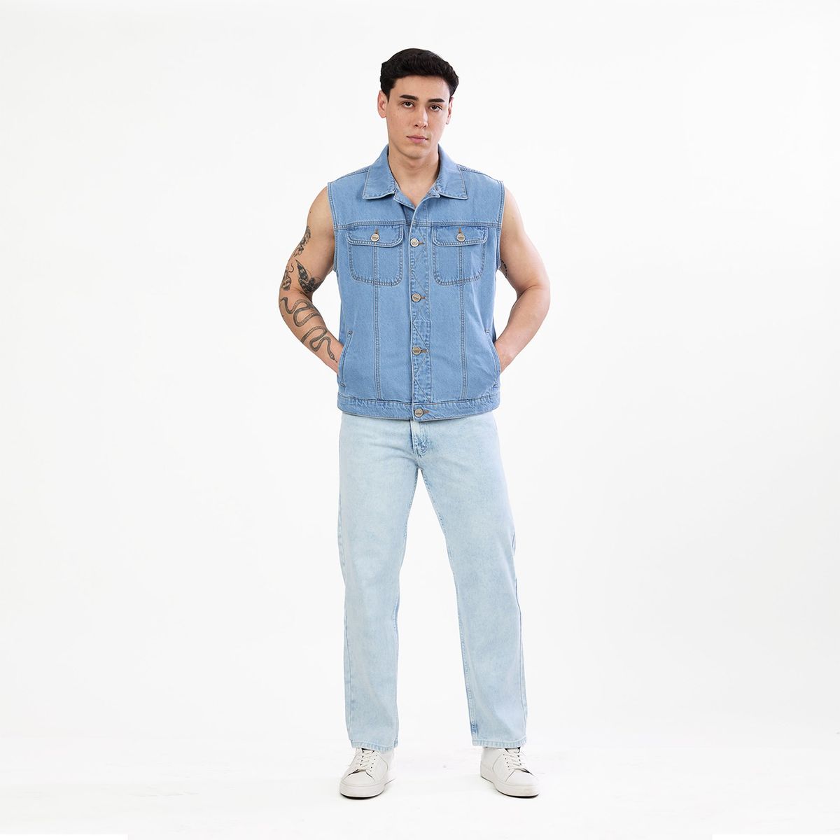 COTTON'S JEANS - CHALECO DENIM PARA HOMBRE OLIVER