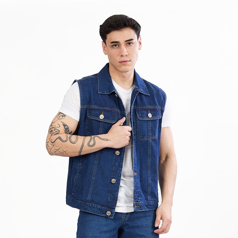 COTTON'S JEANS - CHALECO DENIM PARA HOMBRE OLIVER