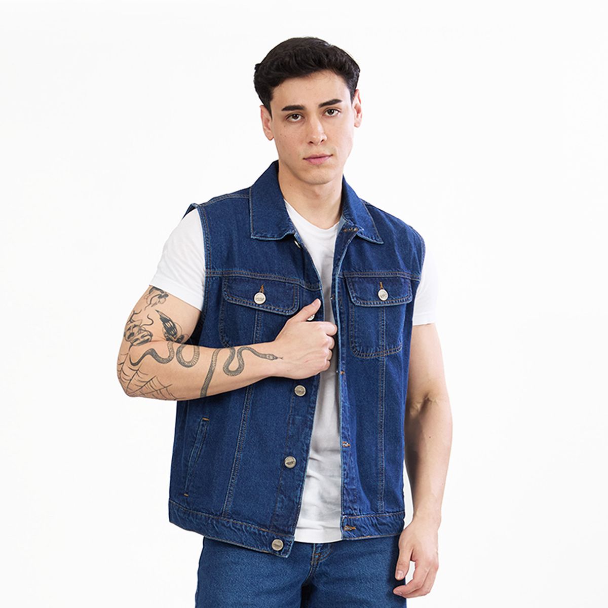 COTTON'S JEANS - CHALECO DENIM PARA HOMBRE OLIVER