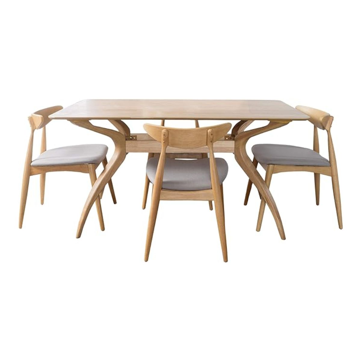 HOGAR & SPACIOS - HYS COMEDOR 4 SILLAS LUPE ARENOSO