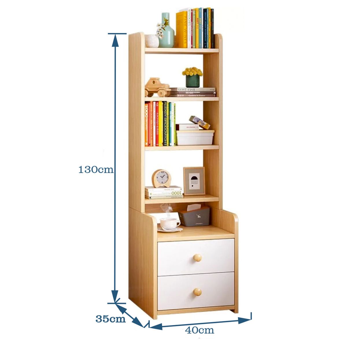 GENERICO - Velador con Estante Roma Amore Home