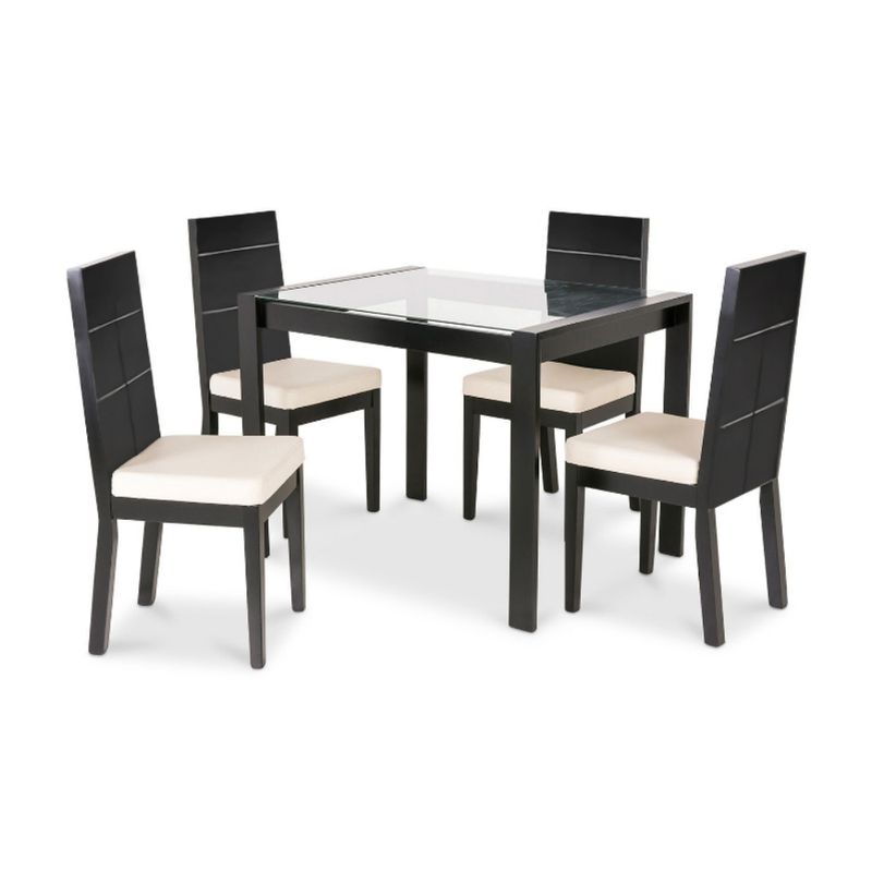 HOGAR & SPACIOS - HYS COMEDOR 4 SILLAS PIGEON BEIGE