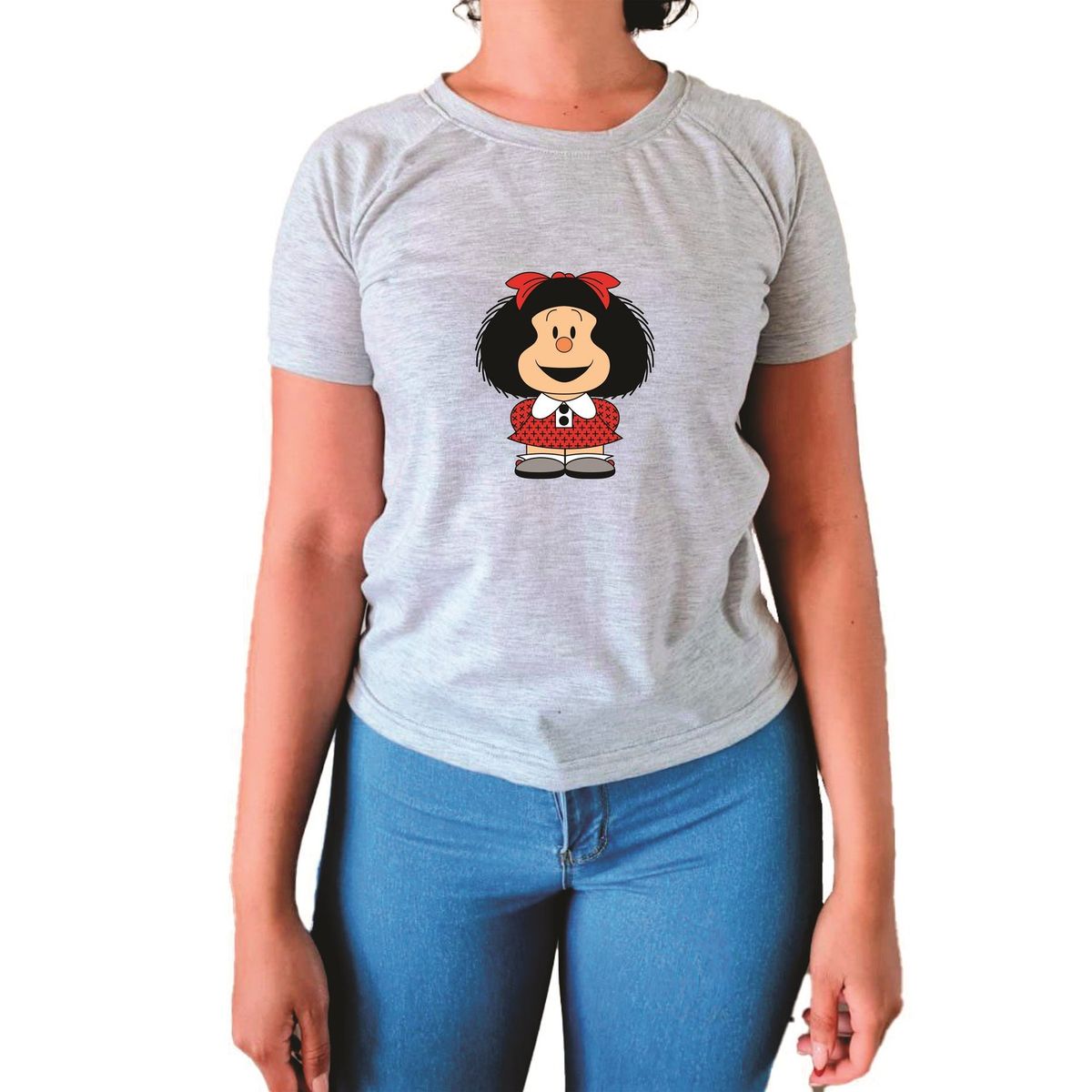 GENERICO - Polo mujer Mafalda - nathalie love it - Gris