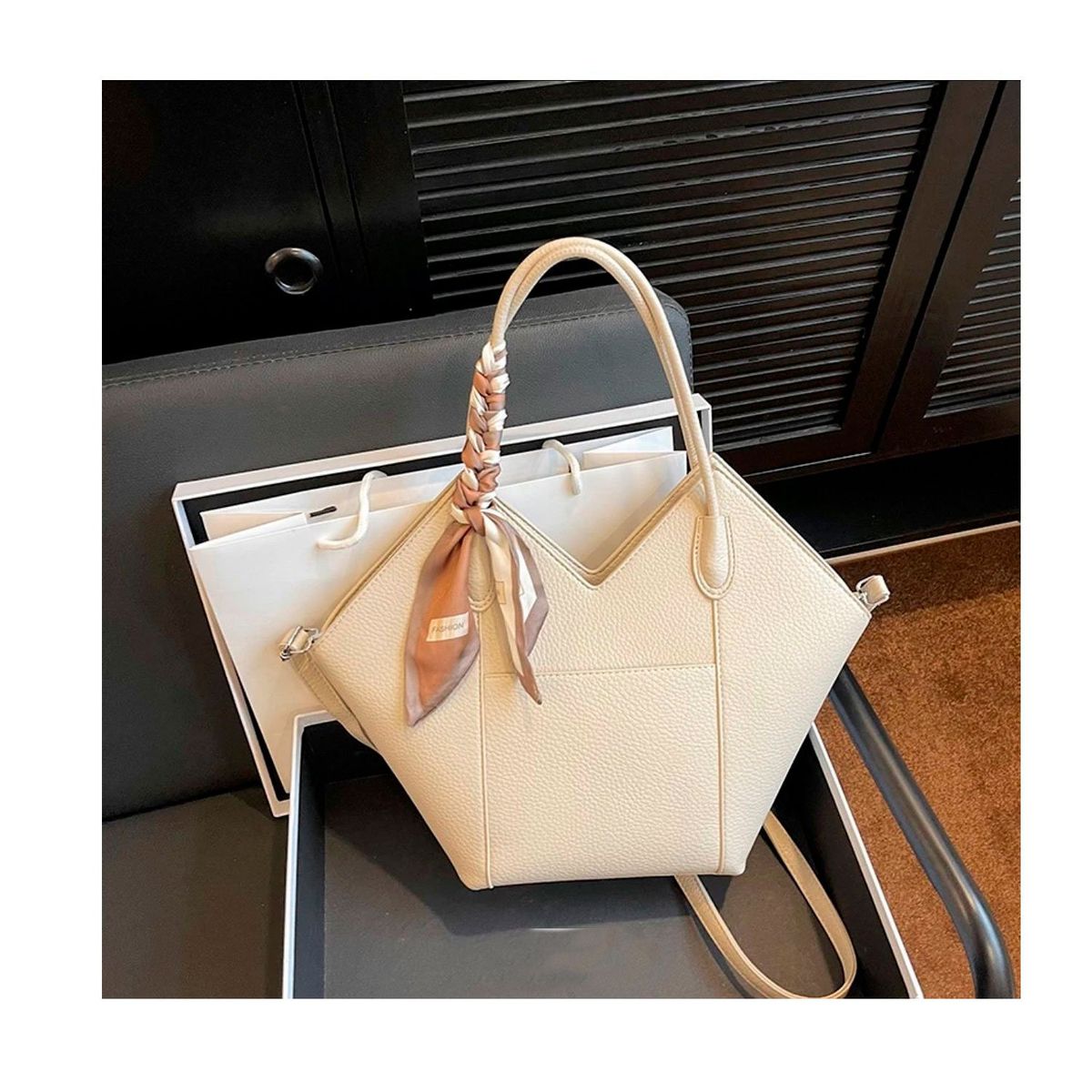 OEM - Cartera Bolso Blanco 2en1 Moderna y Elegante