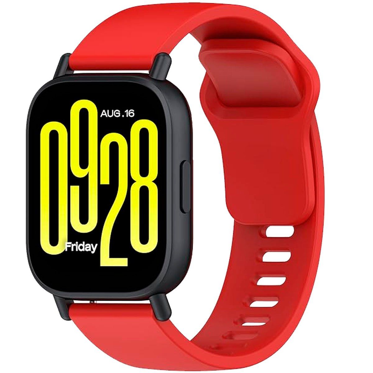 GENERICO - Correa de Silicona Para Xiaomi Redmi Watch 5 Active Rojo