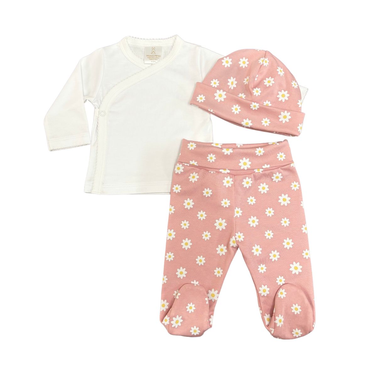 WAWA PIMA - SET DE 3 PIEZAS BEBÉ WAWAPIMA - MARGARITA