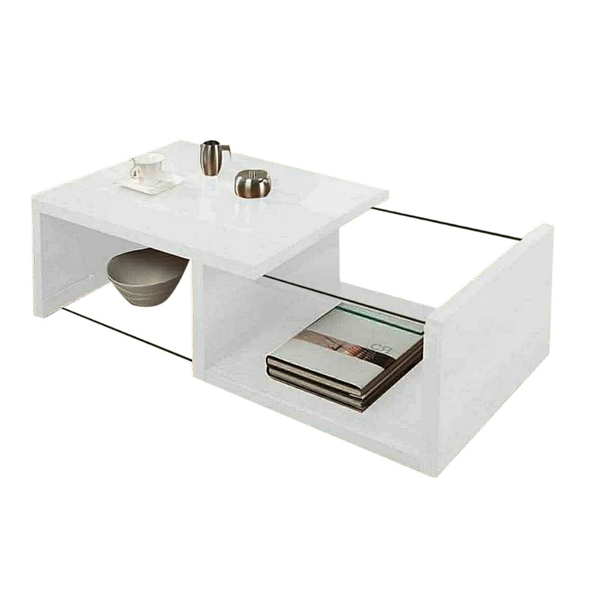 HOGAR & SPACIOS - HYS MESA CENTRO BONNEL BLANCO