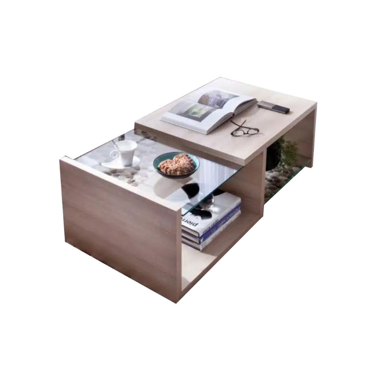 HOGAR & SPACIOS - HYS MESA CENTRO BONNEL CAQUI