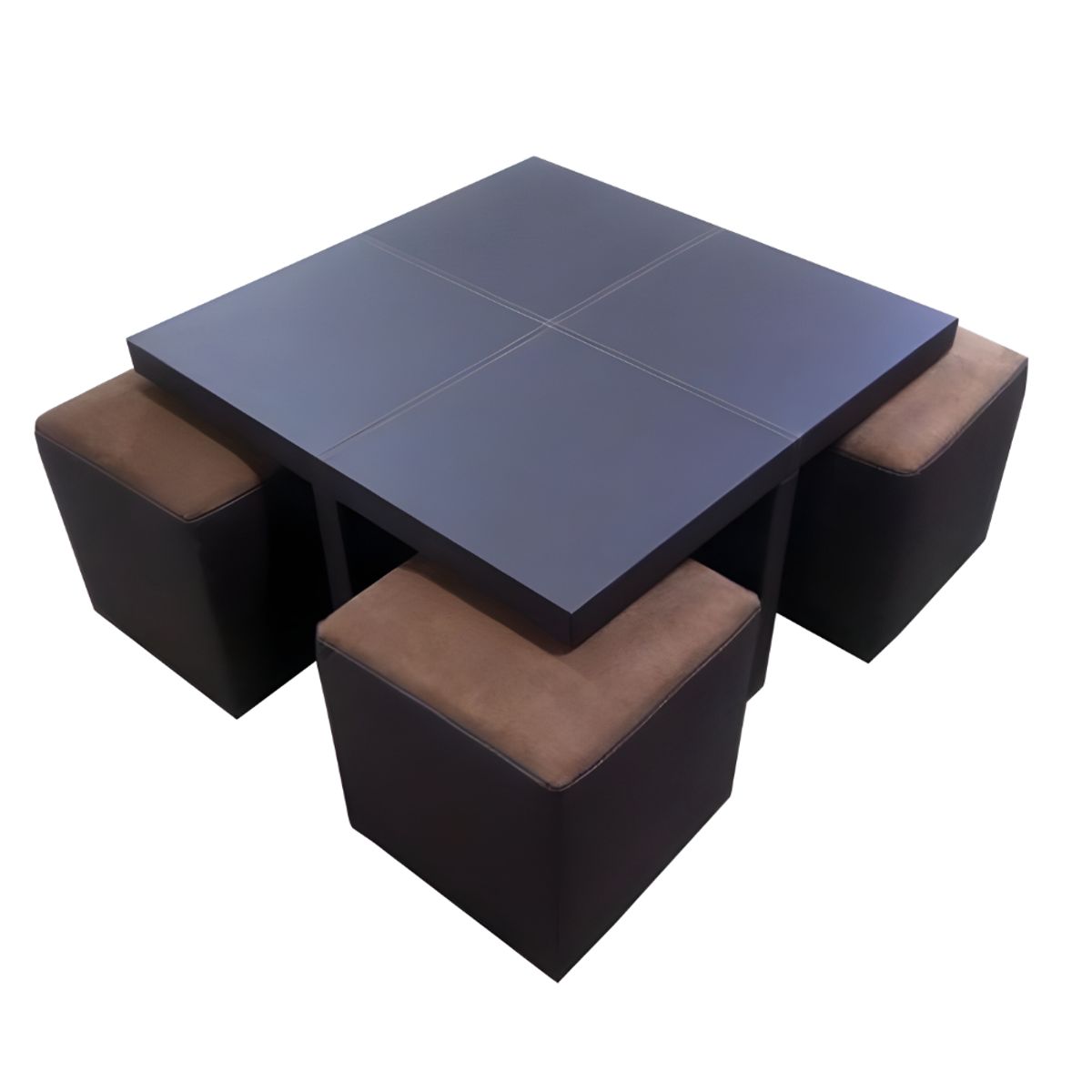 HOGAR & SPACIOS - HYS MESA CENTRO BORBON MARRON