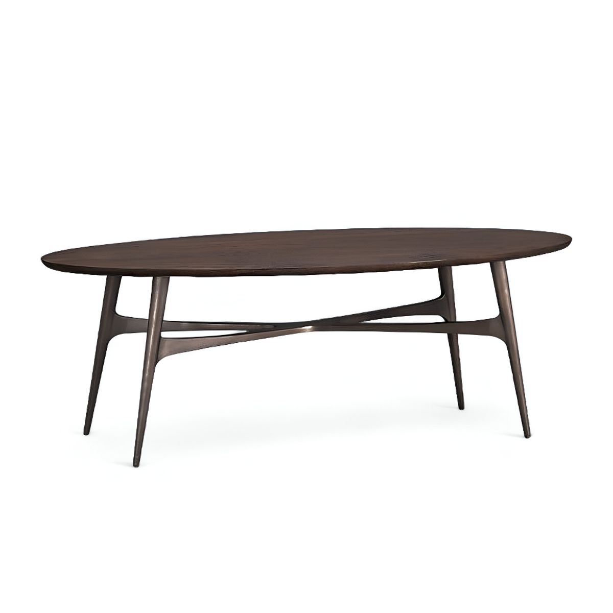 HOGAR & SPACIOS - HYS MESA CENTRO EMMA MARRON OSCURO