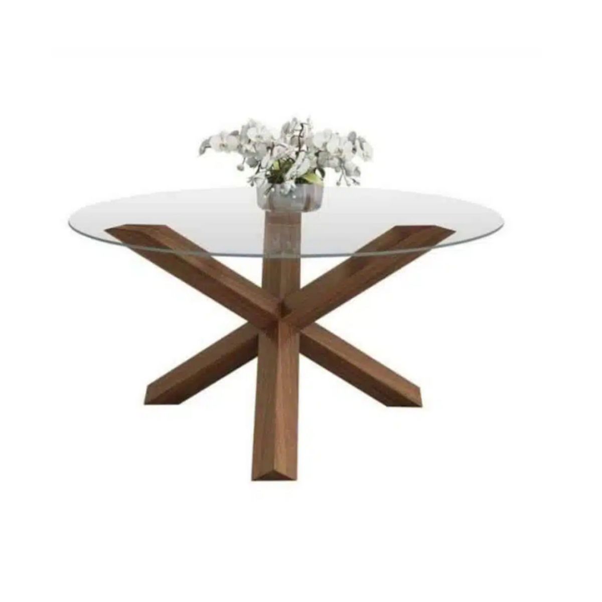 HOGAR & SPACIOS - HYS MESA LATERAL CRUZ CLOE MARRON