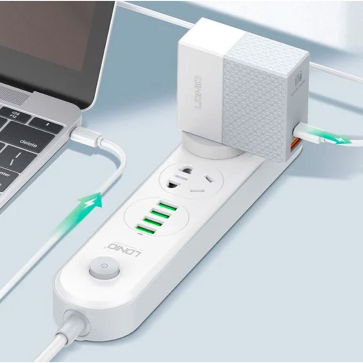 LDNIO - CARGADOR DE PARED CARGA RAPIDA LDNIO 67W A2620X