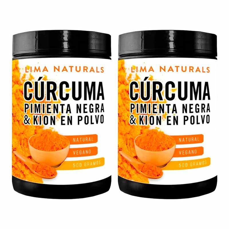 LIMA NATURALS - Cúrcuma Pimienta Negra Kion en polvo - 500g - Lima Naturals - Pack x 2