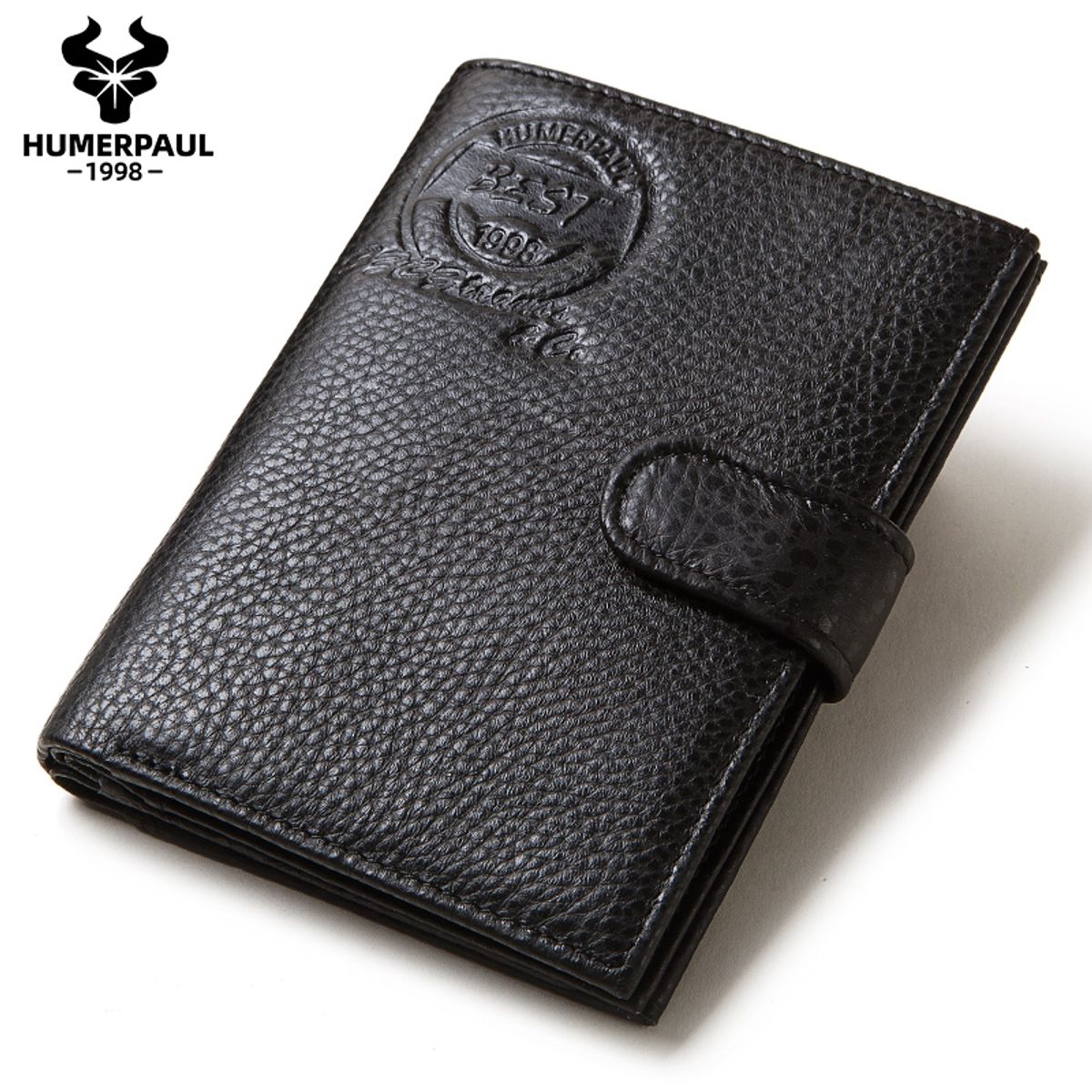 GENERICO - Billetera y Porta Pasaporte de Cuero Vacuno BP833 Humerpaul