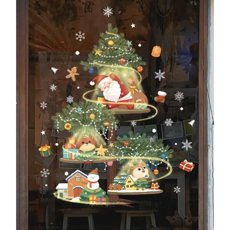 GENERICO - Pegatinas Navideñas - Decora tus ventanas