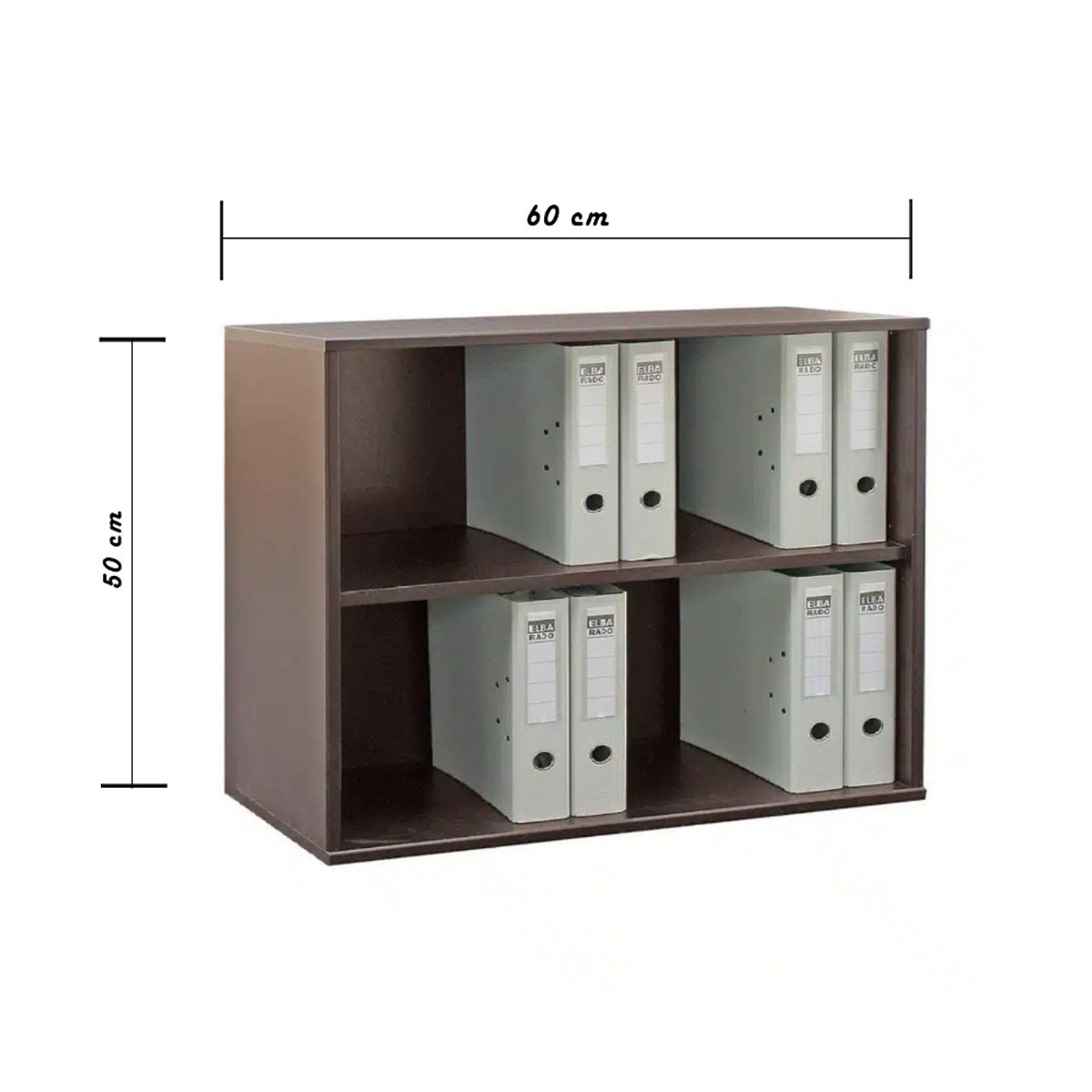 HOGAR & SPACIOS - HYS ARCHIVADOR JULIUS MARRON OSCURO