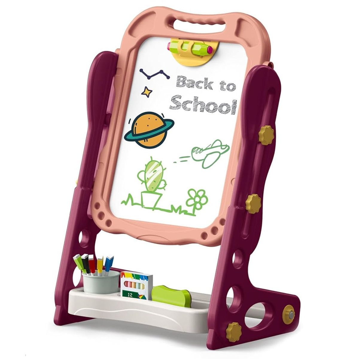 ARTIC - Pizarra de Aprendizaje Doble Cara Magnético Back To School