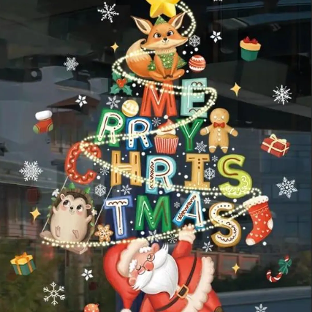 GENERICO - Pegatinas Navideñas - Decora tus ventanas