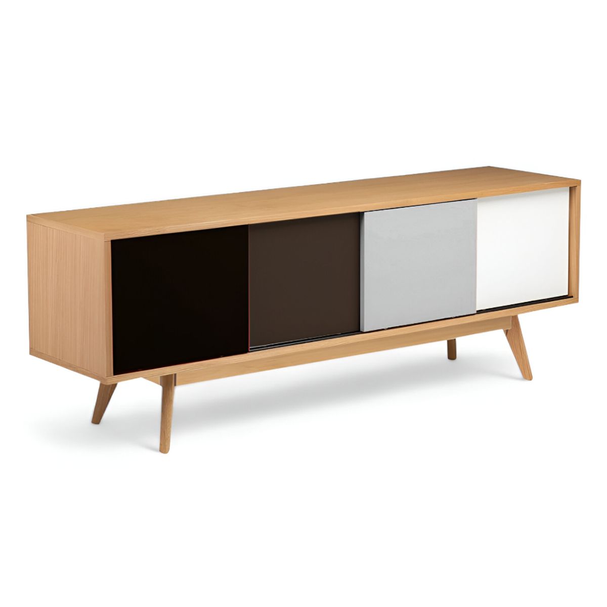 HOGAR & SPACIOS - HYS CENTRO DE ENTRETENIMIENTO ARABELLE GRIS CLARO