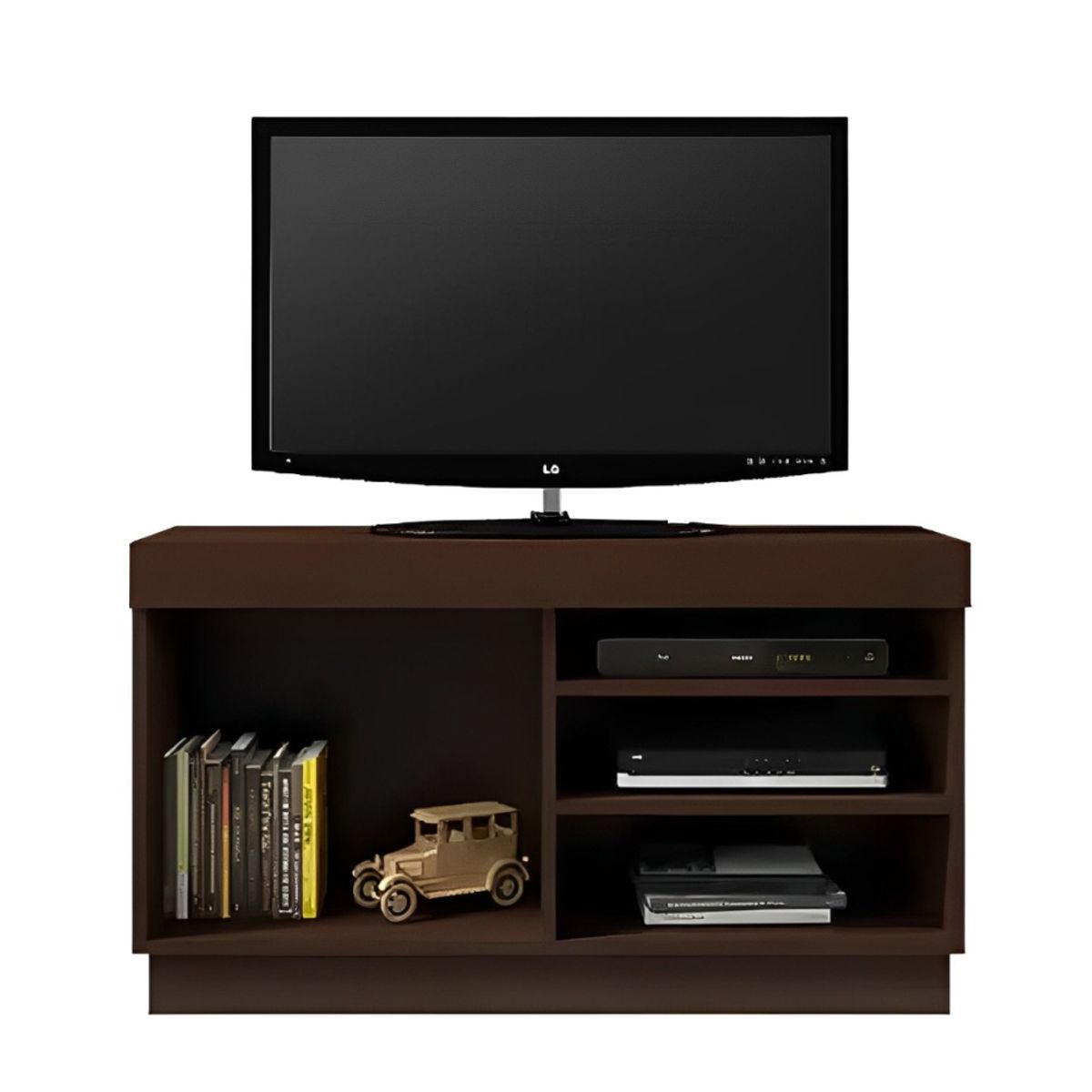 HOGAR & SPACIOS - HYS CENTRO DE ENTRETENIMIENTO LUCAS MARRON OSCURO