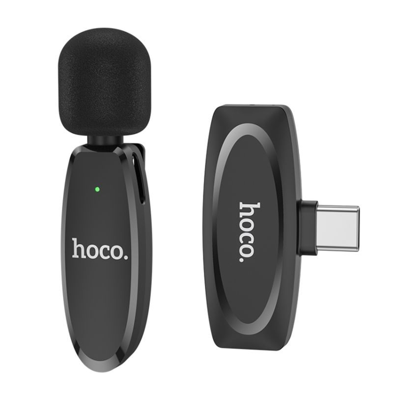 HOCO - MICROFONO INALAMBRICO LAVALIER TIPO C para ANDROID IPAD IPHONE