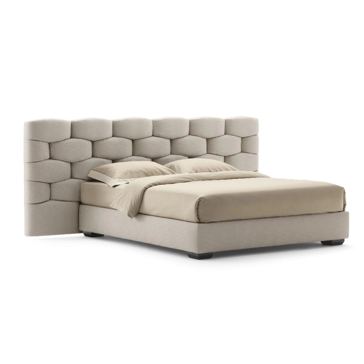 HOGAR & SPACIOS - HYS CABECERA KING BRICK BEIGE