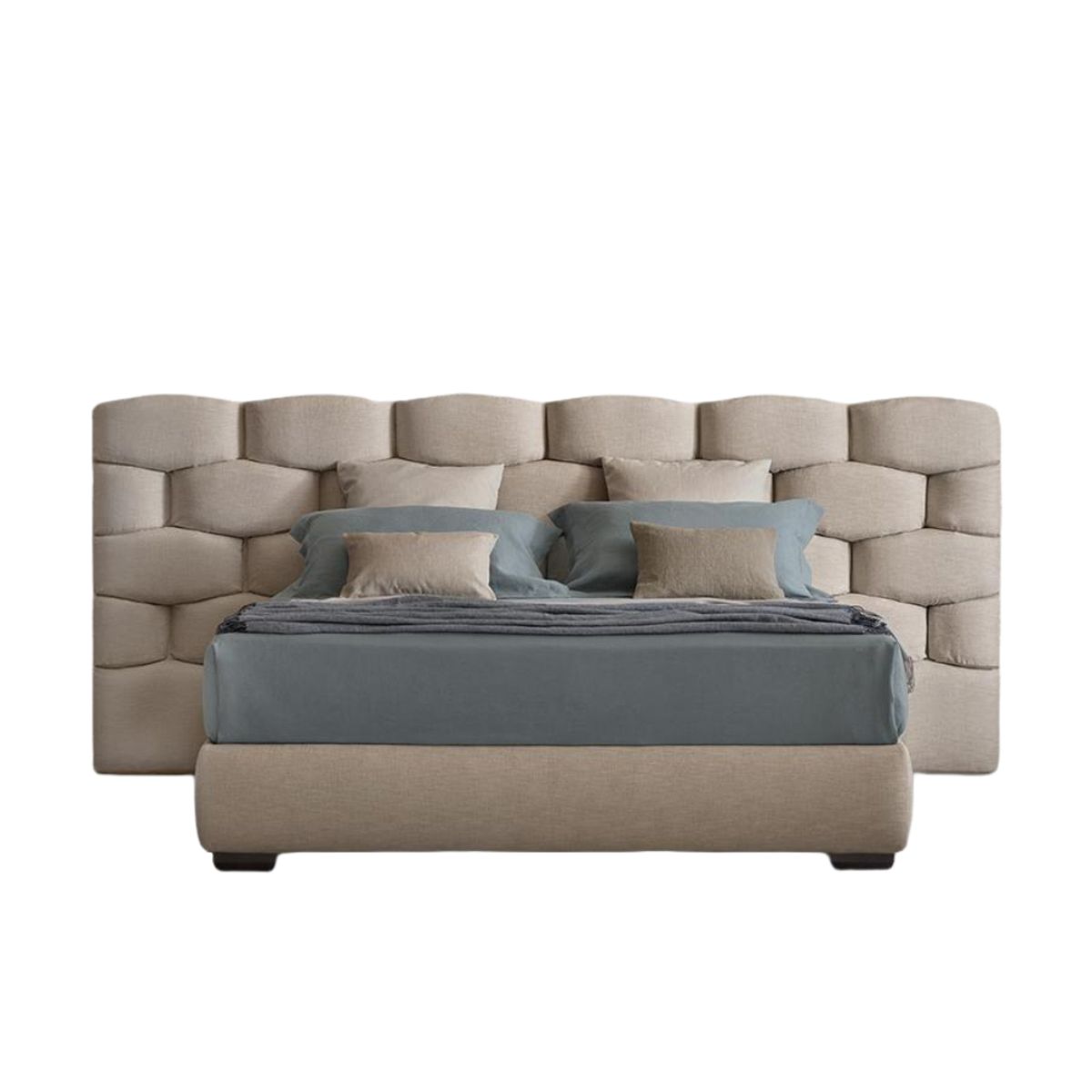 HOGAR & SPACIOS - HYS CABECERA QUEEN BRICK BEIGE