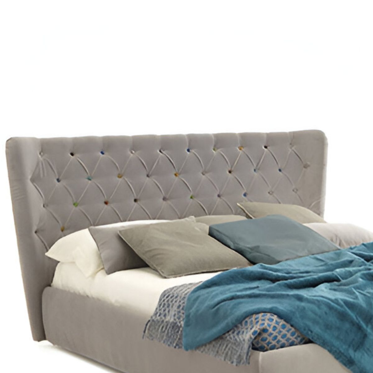 HOGAR & SPACIOS - HYS CABECERA QUEEN GLOW GRIS