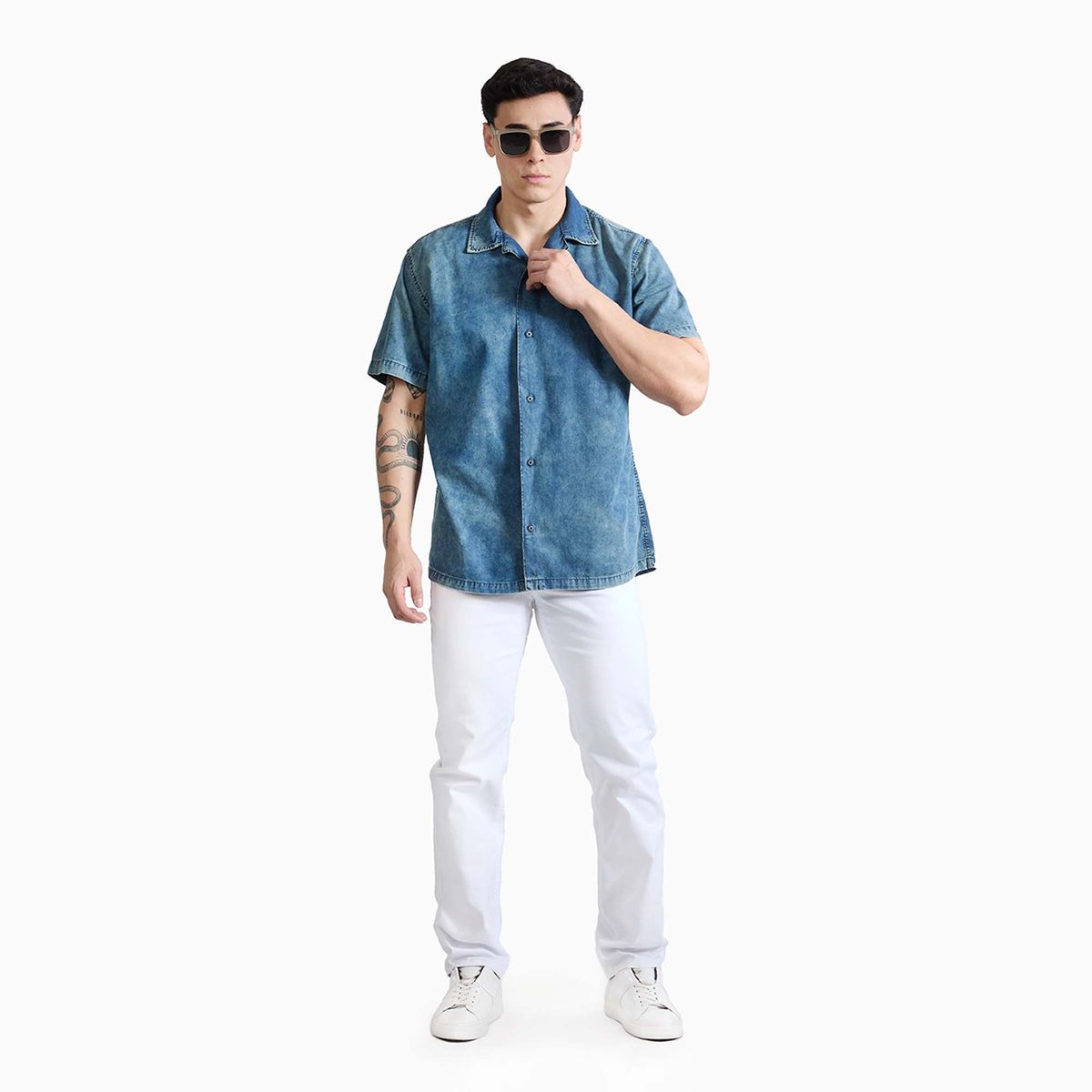 COTTON'S JEANS - CAMISA OVERSIZE MANGA CORTA PARA HOMBRE AXEL
