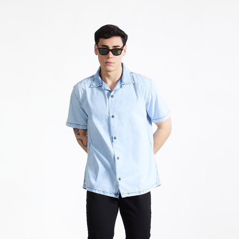 COTTON'S JEANS - CAMISA OVERSIZE MANGA CORTA PARA HOMBRE AXEL