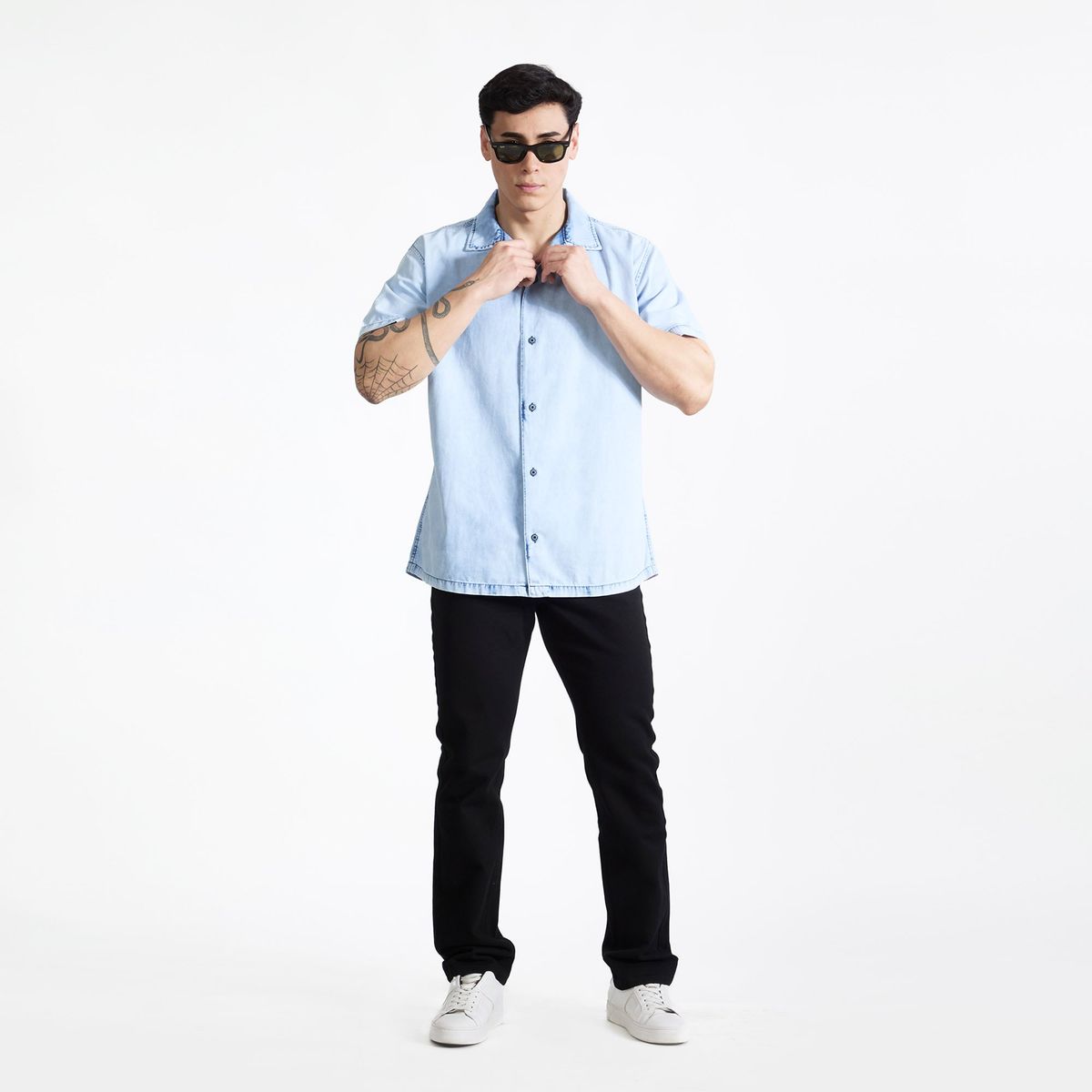 COTTON'S JEANS - CAMISA OVERSIZE MANGA CORTA PARA HOMBRE AXEL