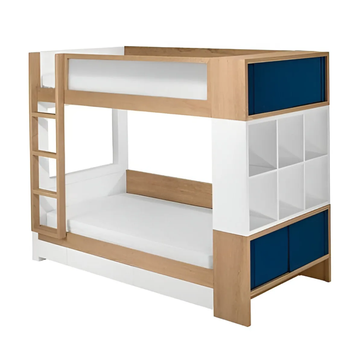 HOGAR & SPACIOS - HYS CAMAROTE 2 PLZ CON ORGANIZADOR HUSAR MADERA