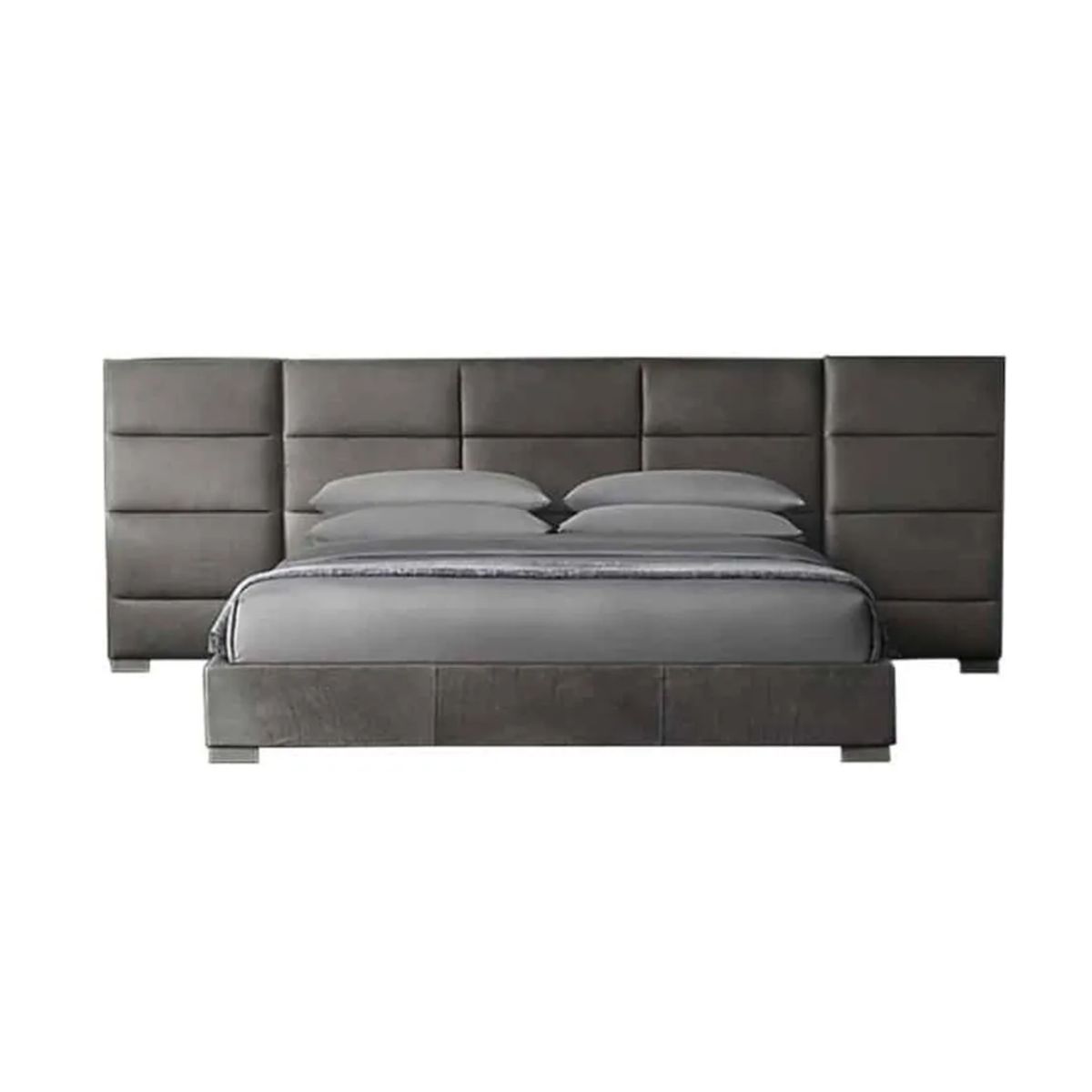 HOGAR & SPACIOS - HYS DORMITORIO 2 PLZ CRENDY GRIS CLARO