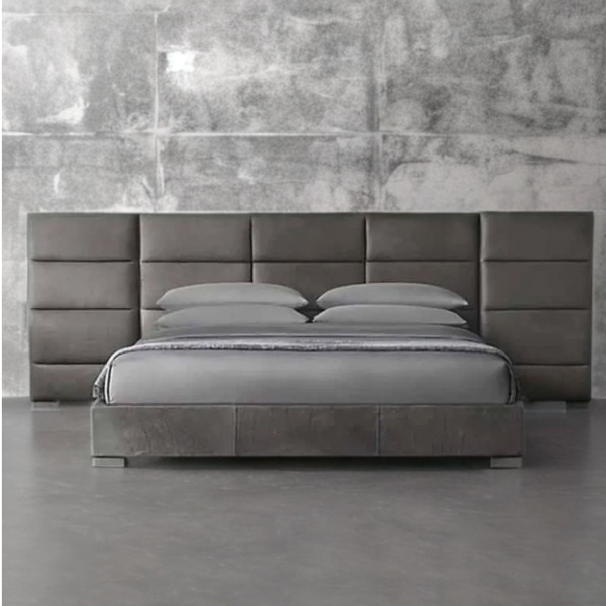 HOGAR & SPACIOS - HYS DORMITORIO 2 PLZ CRENDY GRIS CLARO