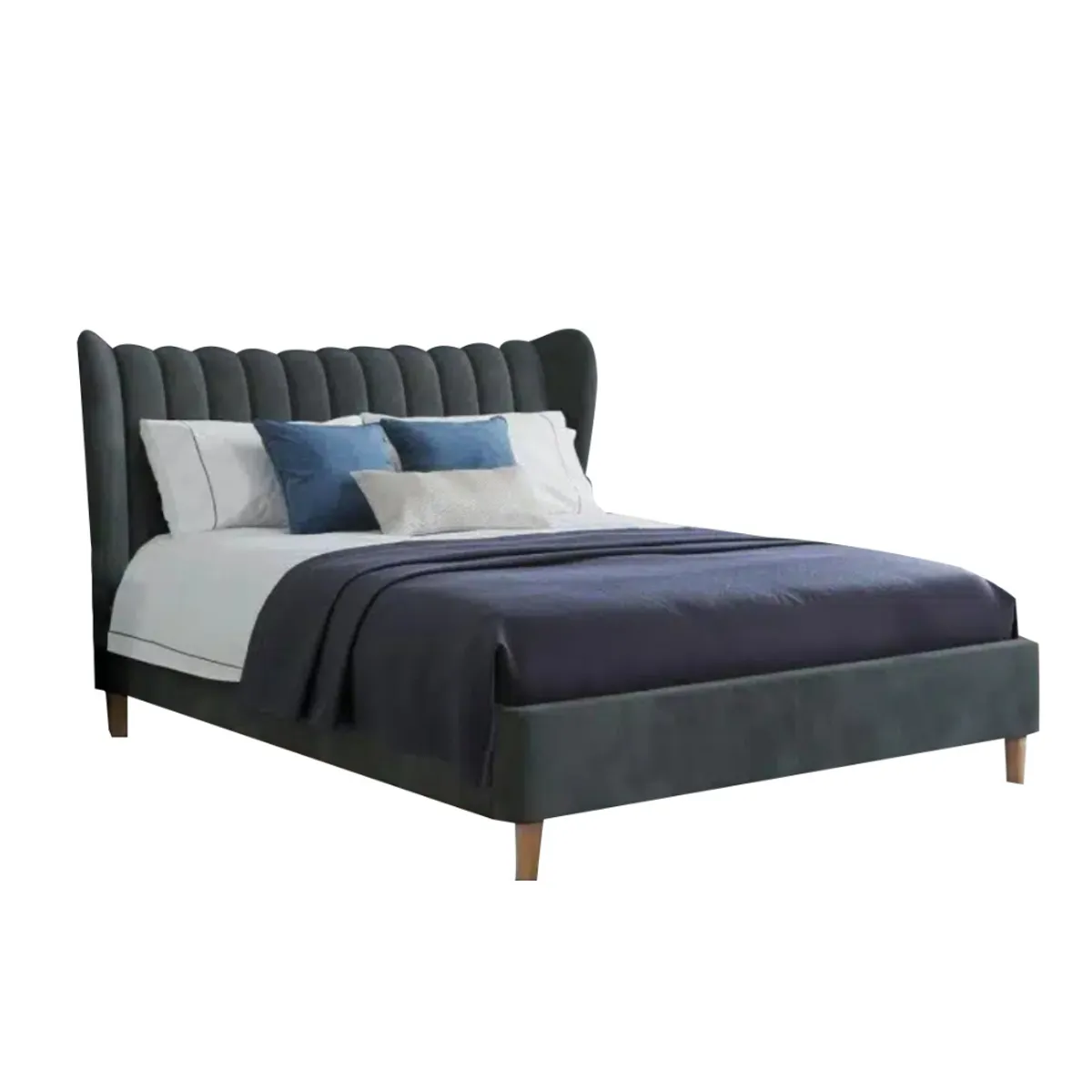 HOGAR & SPACIOS - HYS DORMITORIO 2 PLZ FLORENCE GRIS OSCURO