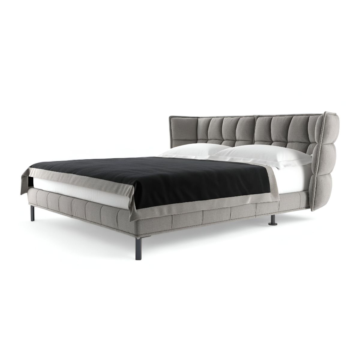 HOGAR & SPACIOS - HYS DORMITORIO 2 PLZ LOAF GRIS CLARO