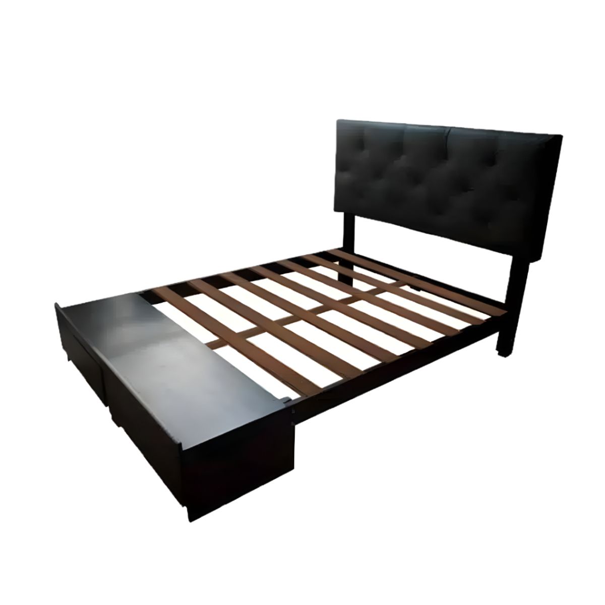 HOGAR & SPACIOS - HYS DORMITORIO 2 PLZ VALENTINA CABECERA 2 VELADORES MARRON OSCURO