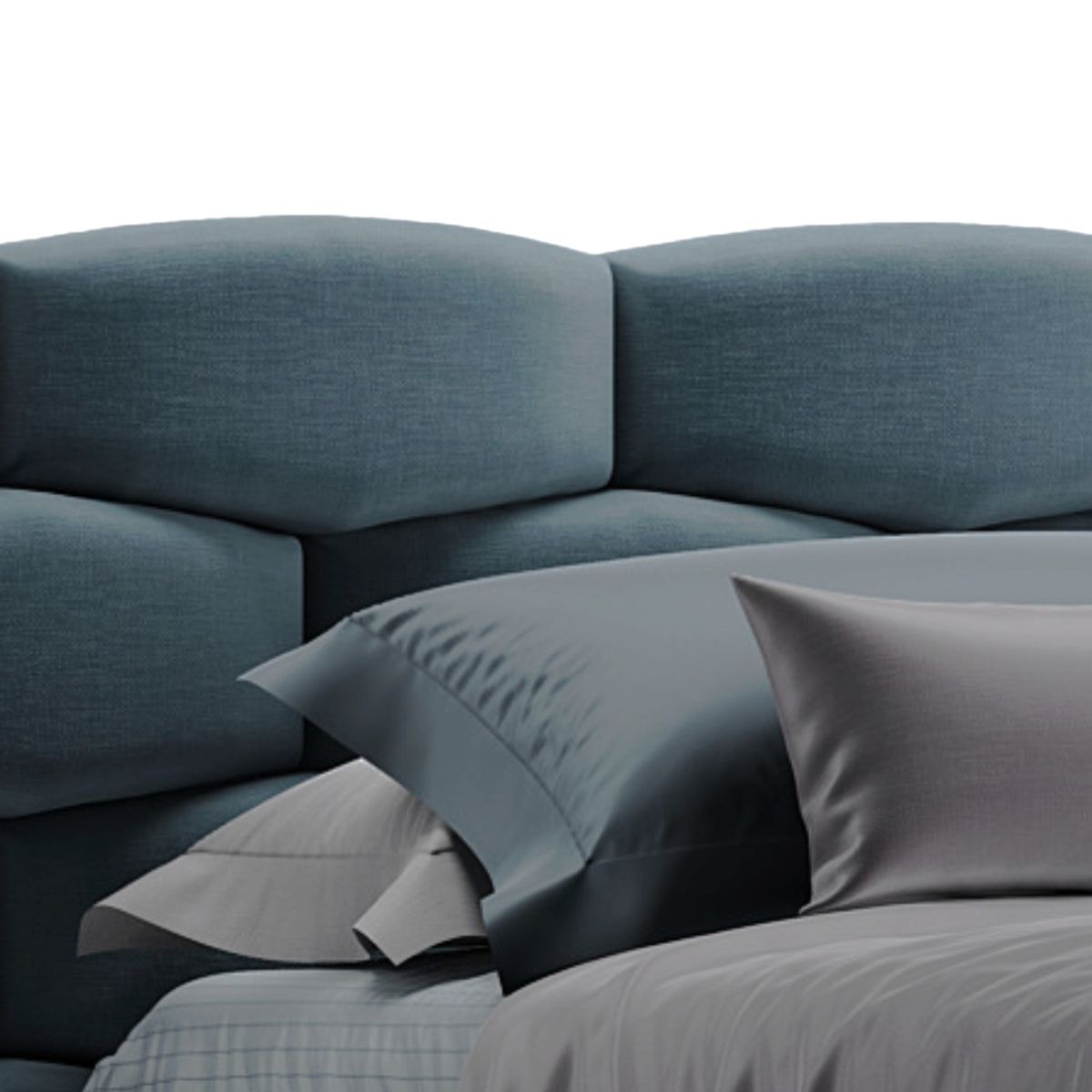 HOGAR & SPACIOS - HYS DORMITORIO QUEEN BRIQUE VERDE MAR