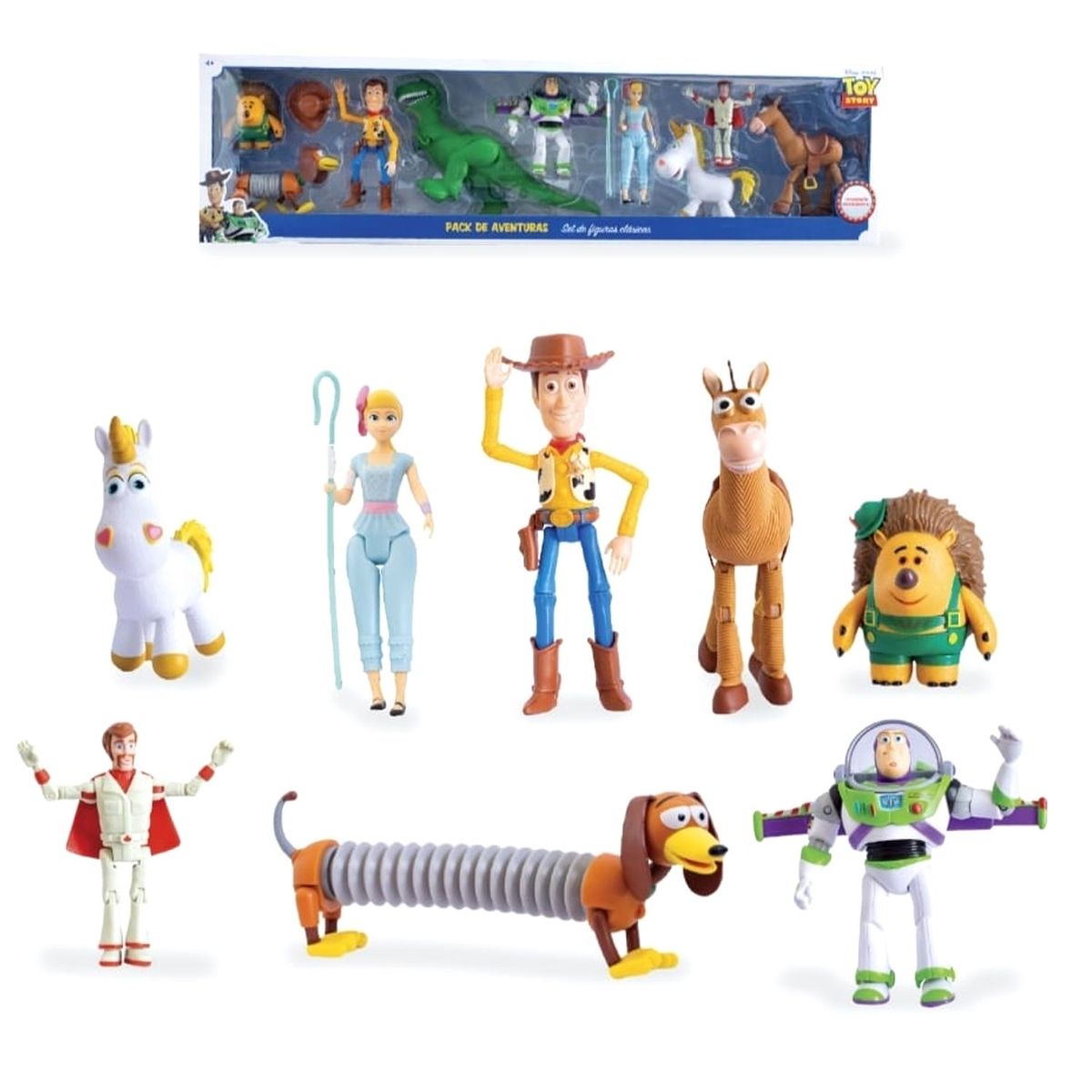 TOY STORY - Set de Muñecos de Jebe Toy Story Articulados 9 Pcs