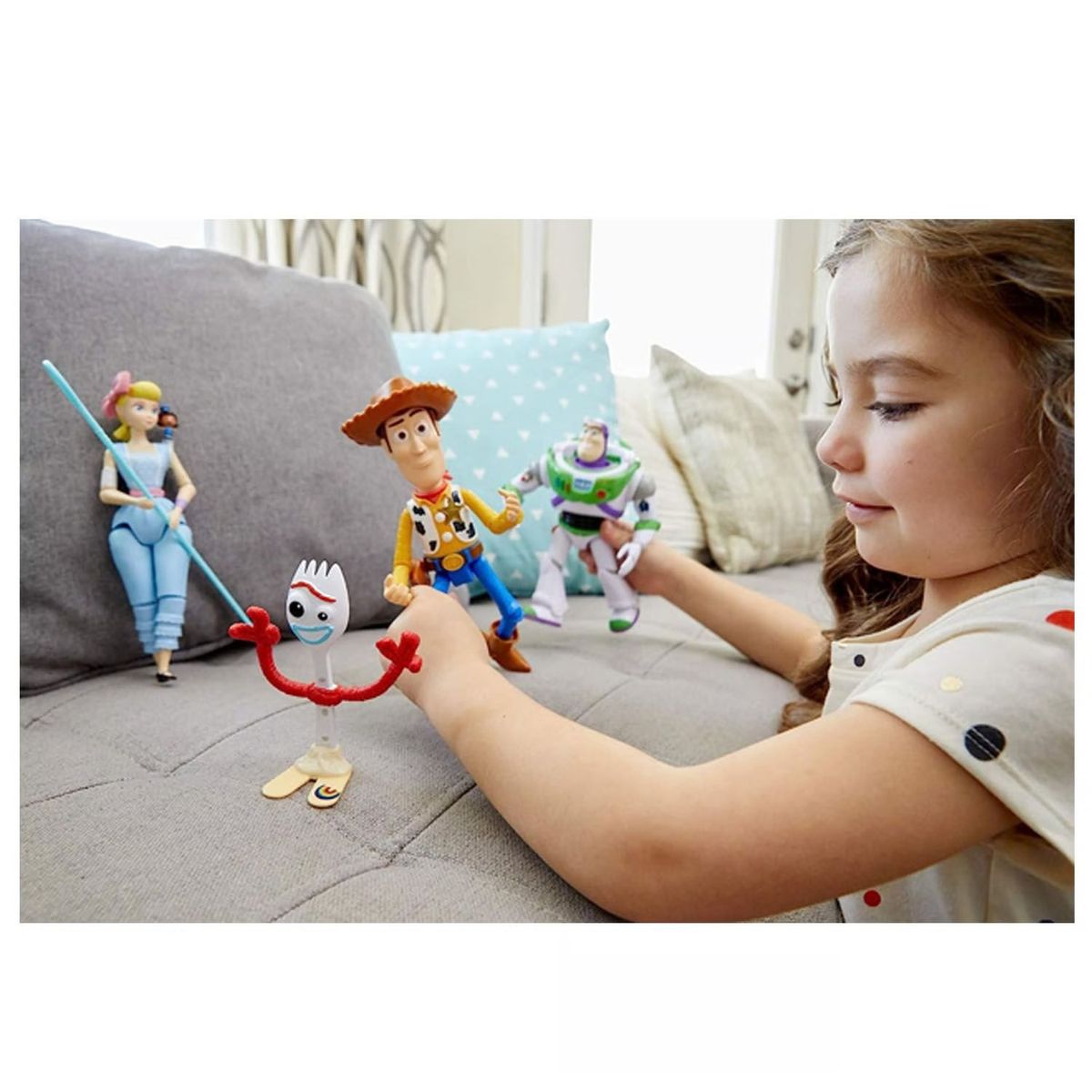 TOY STORY - Set de Muñecos de Jebe Toy Story Articulados 9 Pcs