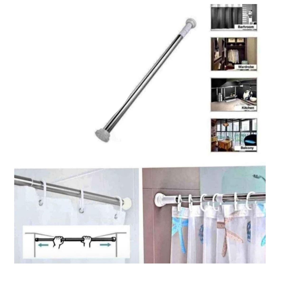 GENERICO - TUBO EXPANDIBLE MULTIFUNCIONAL AJUSTABLE