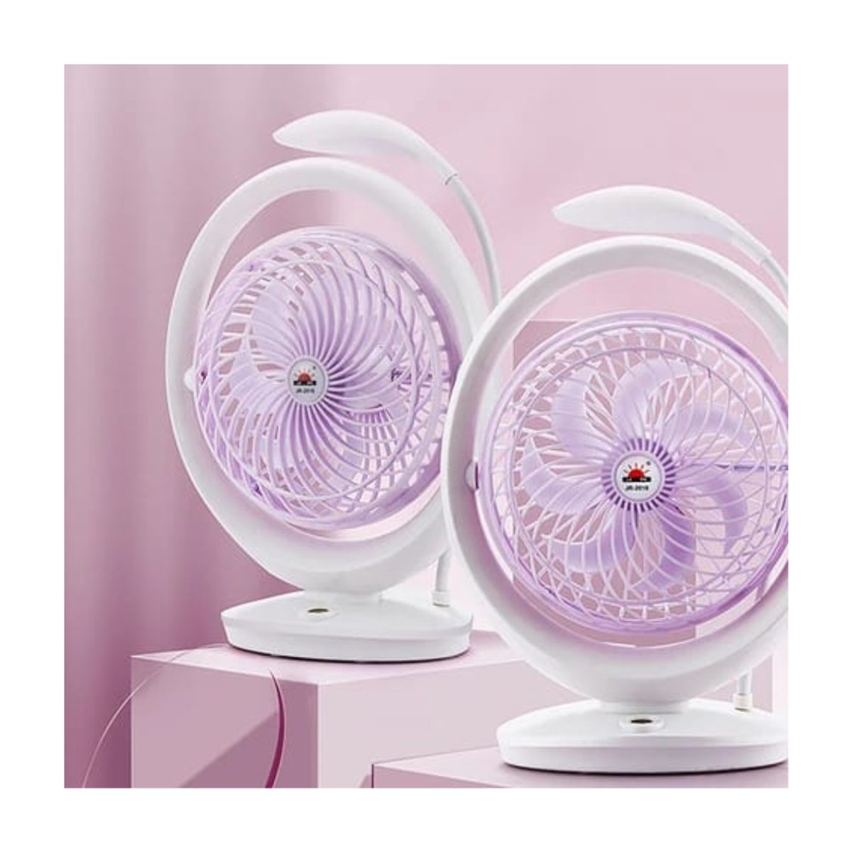 GENERICO - VENTILADOR RECARGABLE CON LAMPARA