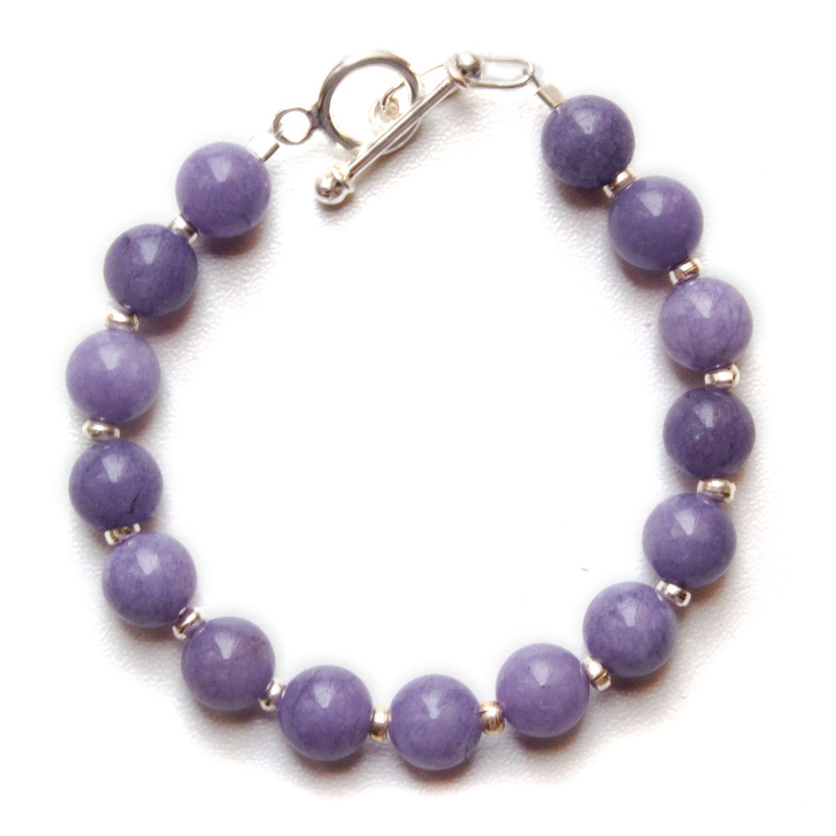 GENERICO - Pulsera de Cuarzo Aventurina con Detalles en Plata