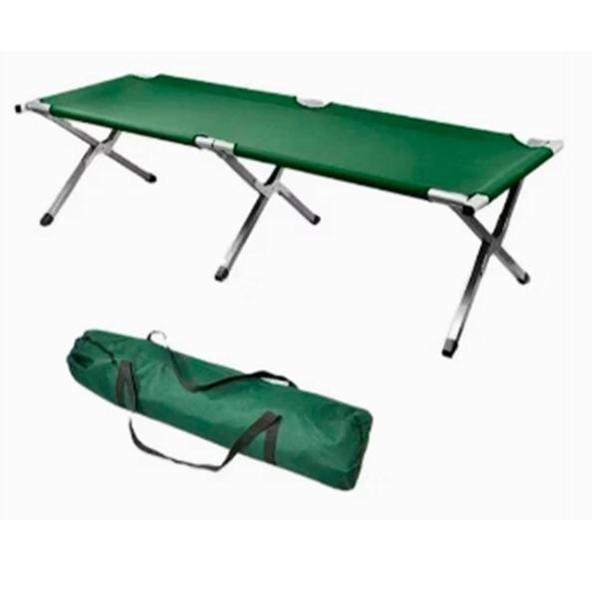 GENERICO - Cama de camping plegable de altura ajustable